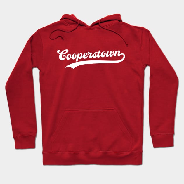 Cooperstown New York Vacation Baseball Hoodie by PodDesignShop